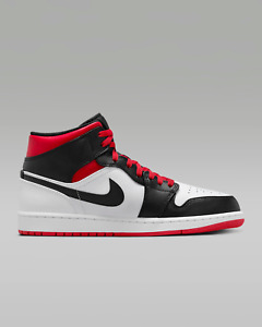 Air Jordan 1 Mid Black Gym Red Size 10.5-13