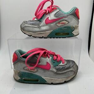 Nike Air Max 90 Sz 11 Leather PS 'Blue and Pink' Size 345018-065 Toddler
