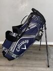 New Callaway Golf CHEV 7 Divider Top Men’s Golf Bag Navy Silver White Must See!