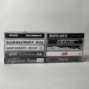 Large Lot Of 2000s/2010s Hardcore Cassette Demos Metal Punk + More Gravel Unfun