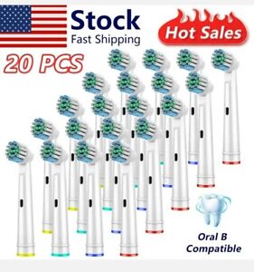 20PCS Precision Electric Toothbrush Replacement Fit For Oral B Braun Brush Heads
