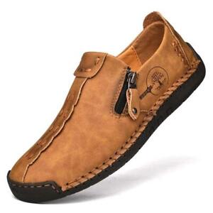 Leather Men's Casual Shoes Breathable Moccasins Loafers Slip on Driving Shoes US