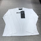 Hood By Air HBA  Shirt Mens Large Museum Spell Out Tee Crew Neck Black White