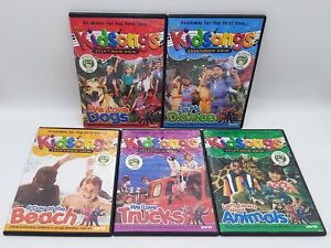 Lot of 5 Kidsongs Television Show DVDs - PBS Kids - Beach Dogs Trucks