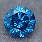 100% Natural Earthmined 0.14Ct Brilliant Round Shape Blue Loose Diamond