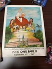 VTG 1987 POPE JOHN PAUL II ARCHDIOCESE OF NEW ORLEANS POSTER Signed Numbered (a)