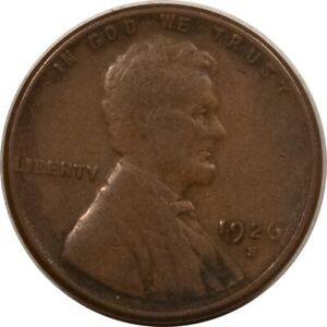 1926-S LINCOLN CENT -  CIRCULATED