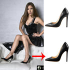 Onlymaker Women's Pointed Toe Slip On Pumps Slim High Heel Office Stiletto Shoes