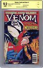 Venom Tooth and Claw #1 CBCS 9.2 Newsstand SS Hama 1996 21-469068F-016