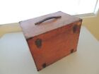 Vintage Wood Semco Tackle Box: Top Storage & 1 Drawer + Large Area Below