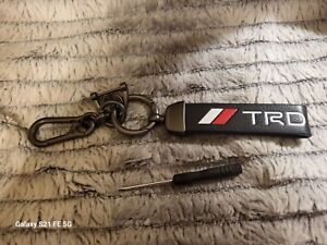TRD Wrist Strap Key Chain With Logo. Key Chain, Clip And Wrist Strap.