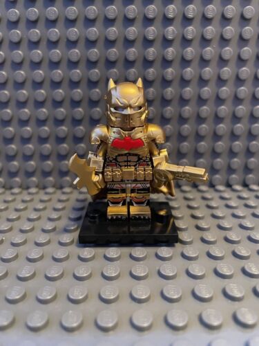 Lego Gold Armored Batman Custom Minifigure