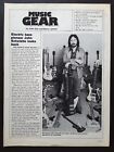 THE WHO JOHN ENTWISTLE BASS VINTAGE 2-SIDED FULL PAGE MAGAZINE ARTICLE CLIPPING