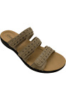 Clarks Collection Leather Slide Sandals Laurieann Cove Sand