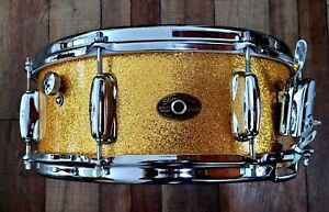 Vintage Slingerland Gold Sparkle Artist model snare drum