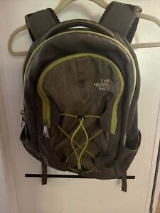 North face Jester backpack Grey And Green Trim