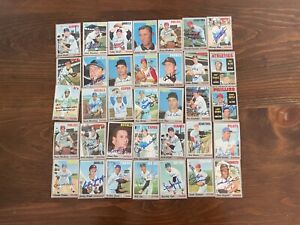 Lot of 35 Autographed Topps 1970 Baseball Cards SIGNED STARS Deceased