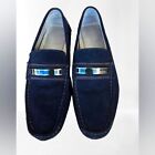 Calvin Klein Blue Men's Suede Slip On Shoes