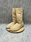UGG Classic Unlined Perf Suede Leather Boot 1016853 Chestnut Brown Women Size 10
