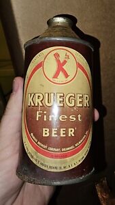 Krueger Finest Beer Cone Top Can Empty
