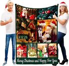 Custom Photo Blanket Personalized Custom Picture Family Blankets Christmas Gifts