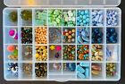 Mixed Lot Colorful Loose Beads -Vintage & Modern- Plastic Stone Glass Ceramic