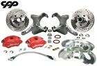 73-87 CHEVY C10 GMC TRUCK RED D52 WILWOOD DISC BRAKE CONVERSION KIT DROP SPINDLE