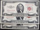 U.S. $2 Two Dollar Red Seal Fine Or Better!!! One Note