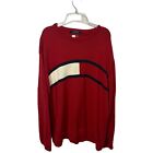 Vintage 90's Tommy Hilfiger Red Flag Logo Sweater Men's Size XL
