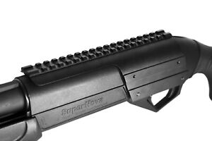 Benelli nova 12 gauge shotgun pump sight base rail mount adapter picatinny black