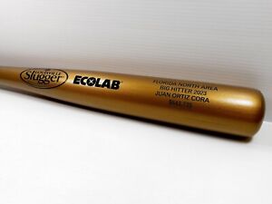 Louisville Slugger Wood Bat Gold 33'' inch ~~ 32 oz ~~ ECOLAB Logo