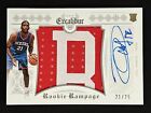 2014-15 Panini Excalibur Joel Embiid ROOKIE Prime Patch Auto 21/25 JERSEY NUMBER