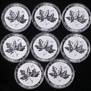 2021 Canada 2 Ounce Silver $10 Twin Maple Leaf - .9999 Fine - STOCK