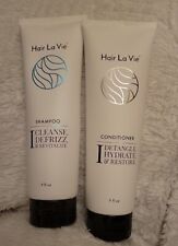 Hair La Vie Cleanse Defrizz Shampoo &Detangle Hydrate Conditioner 9oz Ea.