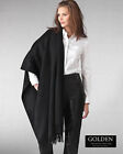 Large BLACK 100% Cashmere 100x200cm Shawl Solid Pashmina Wrap Plain Handloomed
