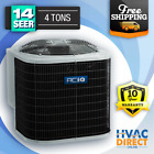 Split 4 Ton 14 SEER Central Air Conditioner Condenser / Outdoor AC Unit - R410A