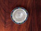 - RUSSIAN? / MIDDLE EASTERN 1000 SILVER  & ENAMEL FOOTED BOWL HAND HAMMERED