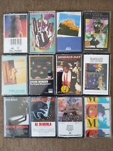 Lot of 12 80's Funk Jazz Soul Tapes: Stevie Wonder, Earth Wind Fire, The Time🔥