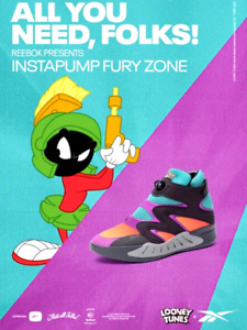 New ListingReebok x Looney Tunes Marvin the Martian InstapumpFZ Black Teal GZ4947 Size 8.5