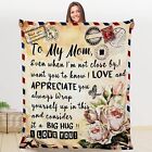 Mothers Day Gifts for Mom from Daughter Son, Mom Blanket Gift Personalized Fleec