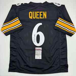 Autographed/Signed Patrick Queen Pittsburgh Black Football Jersey JSA COA