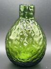 New Listing1 Crate And Barrel Green Cali Vase Lime Textured Glass Bottle Vase 5”