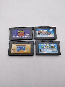 Super Mario Advance Gba Game Lot Of 4 (Gameboy Advance Games) Mario Donkey Kong