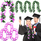 4 Sets Hawaiian Luau Leaf Leis Graduation Hawaiian Hula Leis Artificial Hawaii L