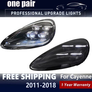 For Porsche Cayenne 2011-2017 958 LED Laser Matrix Headlights Upgrade 2024 Style