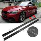 For BMW F30 E92 E90 E91 E36 E30 328i 335i Carbon Fiber Side Skirt Extension Lip (For: BMW)