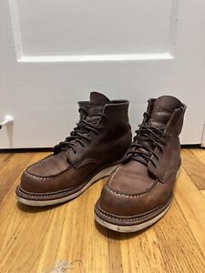 Red Wing Classic 1907 Moc Toe Boot for Men, Size 9 D - Copper