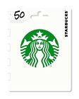 $50 Starbucks Gift Card - NEW - USA 2 USA ONLY