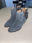 VIONIC Women’s “Naomi Snake Print” Gray Suede Ankle Boots Size 11 “NWOB”