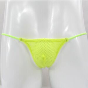 K2089 K208 K205 Mens Mini Micro Bikini String waist Bubble Mesh Honeycomb